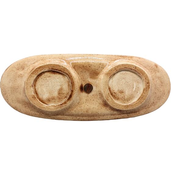 Mushroom Ceramic Salt Pepper Condiment Carrier Holder Decor Vintage 1990 - Picture 6 of 10